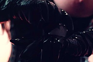 Pussy play in lace lingerie stockings fetish and shiny clothes erotica Arya Grander 😘🔥