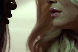 black milf ana foxxx fucks blonde milf serene siren with new toy