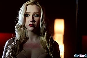 the blonde boss lady dominates the young brunette teen now. she makes her lick pussy in face sitting lezdom style.