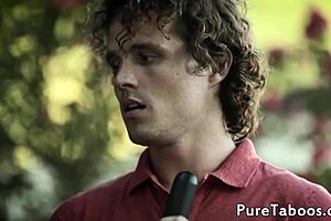 oh man, this milf and teen 18+ get facialized by that forbidden cock in a threesome... with doggystyle and bent over missionary, its all taboo with mother in law and small tits glamour