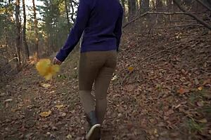 pawg milf struts in tight jeans showcasing ass fetish with visible panty line during teasing walk