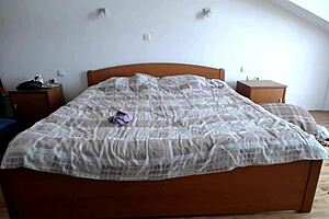 Hey why is my stepmom getting wild with a stranger at the hotel on this accidental video?