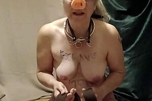 french amateur maid endures maledom humiliation with bondage handcuffs vibrator and outdoor public sodomy in bdsm slave role