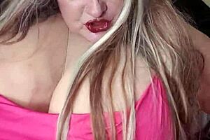 I Feel So Aroused Watching Susi Reveal Her Huge Boobs In Red Dress While Sucking And Fucking Bbc Toy