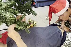 Merry Christmas to this bunch of bastards with big tits latina getting wet pussy licked in cunilingus