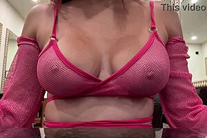 hot milf artemisia love dances at the club making her juicy big natural tits bounce in slow motion