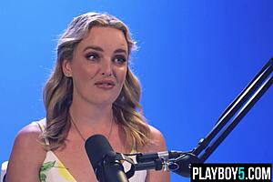 hey ozzie milf blonde charlie forde, ready for podcast and masturbation session?