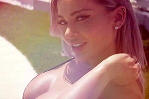 Hayley Davies horny blonde maid caught by redhead milf threesome