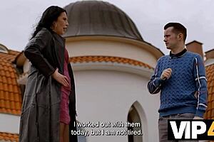 Wow, that new car smell leads to granny doggystyle on sofa with mature couple