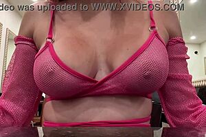 hot milf artemisia love dances at the club making her juicy big natural tits bounce in slow motion