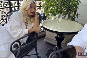 who knew horny milfs Brittany Andrews and Karen Fisher could get banged by uncle Ducky with huge cock toys