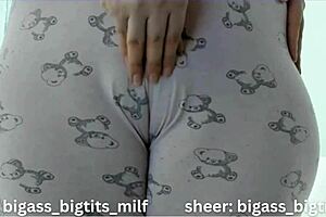 Amateur Homemade Latina Milf with Huge Natural Tits Squirting Wet Pussy in Tight Curvy Solo Masturbation Doggystyle Bent Over Cameltoe Spreading