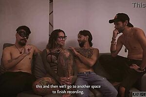 in her first casting interview, a big butt colombian model explores anal fisting and creampie with assplay, spreading wide for the camera