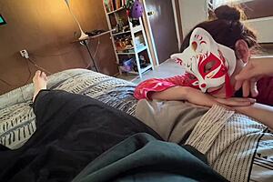 English subtitles for playing with my kitten and her little butt, domesticating her for a big orgasm