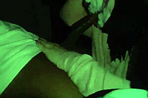 she gives this wet sloppy nasty blowjob in a mask, narrating how the fat bbw wife handles that big black cock casually.