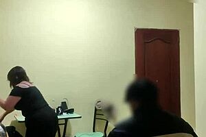 Horny housewife gets fucked by stepson in bedroom lingerie roleplay.