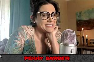 i feel so connected to penny barber in this behind-the-scenes interview... her big ass and tits shine in that latex kink setup