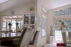 Bubble butt lesbian milf Kenzie Taylor licks and fucks sexy babe April Olsen