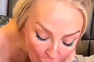 mobile pov double blowjob with busty milf and perfect teen model