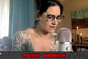 i feel so connected to penny barber in this behind-the-scenes interview... her big ass and tits shine in that latex kink setup