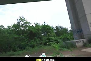 we used to be fuckbuddies... ya know, that blonde milf getting rough outdoor public sex