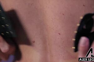 Sexy Blue-Eyed Brunette Silvia Saige Takes Alex Cum On Her Tits After Intense Ride