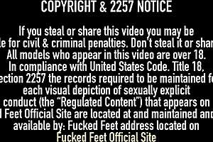 I feel so aroused watching older Philly John cumming on Alex Tanner sexy feet and toes with wet pussy lips