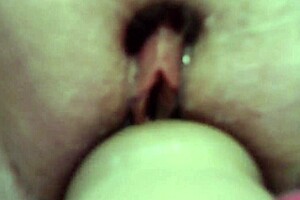 dawn sticks a dildo on chriss chin and rides it with her voluptuous body on display