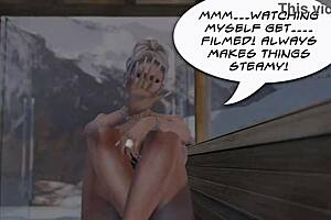 porn dolls holiday special 2024 features serenity's winter warmer with cartoon snow and bimbo elements