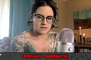 i feel so connected to penny barber in this behind-the-scenes interview... her big ass and tits shine in that latex kink setup