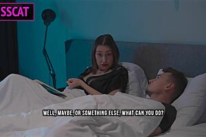 Step Mom Rides Step Son's Dick in Missionary with Moans Before Eating Cum from Ass