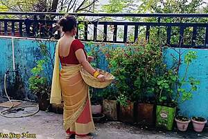 Indian Outdoor Threesome With Steamy Stepmom And Stepdaughter Fucking Young Boy!