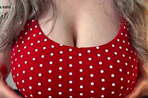 Step mom offers titfuck with her big natural tits. She says no pussy or ass access.