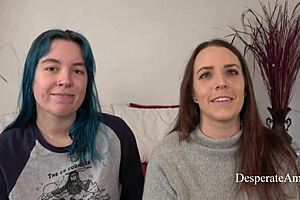 desperate amateurs olivia and alisha get tight pussies stretched