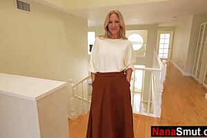 Young guy fucks big tit step grandmother