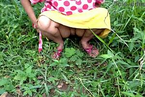 I fucked my friend's aunt in the open air at the farm house publicly