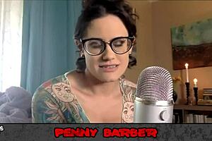 i feel so connected to penny barber in this behind-the-scenes interview... her big ass and tits shine in that latex kink setup