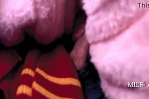 Hot Stepmom Fucking Hard And Cheating With Cum On Tits!