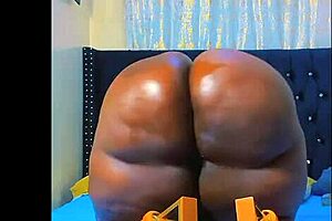 Why does this BBW in high heels twerk and spread her huge ass for daddy?