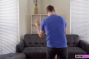 Wow! Stepson Betrays His Stepdad and Fucks His Milf Mom with Big Cock in Taboo Pussy Licking and Cowgirl Riding Action!