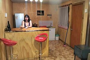 My stepmother sneaks in at midnight for water and I secretly fuck her hairy pussy hard. She orgasms with creampie in lingerie.