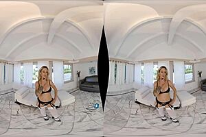 Isabelle Deltore Experiences Relaxing Rub-Down Under in MILFVR Video