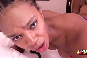 I adore how diamond asteria takes rome majors bbc deep in her mouth and wet pussy with intense riding