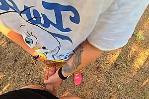 Step mom caught step son jerking off and helps him cum quick!