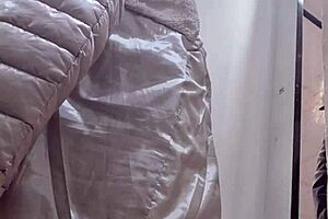 Nicoletta a confident 40-year-old woman enjoys shopping at clothing stores for smaller-than-expected jeans that accentuate her exaggerated curves and appealing figure