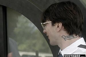 Two big cock teen 18+ preachers had a threesome with a huge boobs mature milf in doggystyle