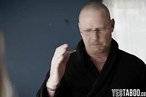 Why is this latina teen 18+ babysitter getting pounded roughly by her big dick mature boss?