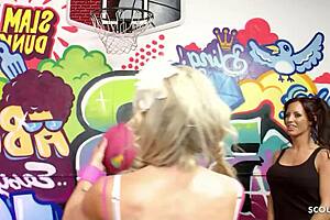 Two Sexy Bitches Cindy Behr and Charlie Monaco Tricked Coach to FFM Threesome