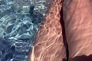 Feel my wet pussy as I finger myself in this jacuzzi pov session.