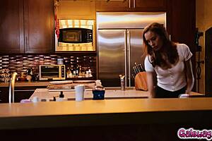 Slender Kylie Le Beau masturbates while spying on neighbors Karlee Grey and Jillian Janson kissing passionately in backyard garden